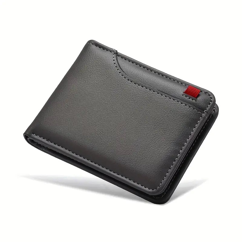 Men’s Ultra Slim Wallet –with Premium Red Stitching