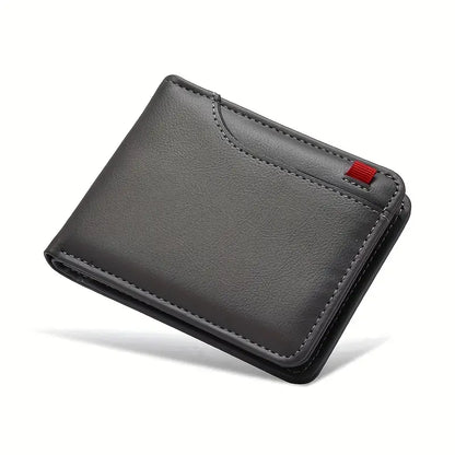 Men’s Ultra Slim Wallet –with Premium Red Stitching
