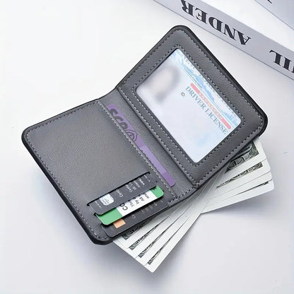 Men’s Ultra Slim Wallet –with Premium Red Stitching