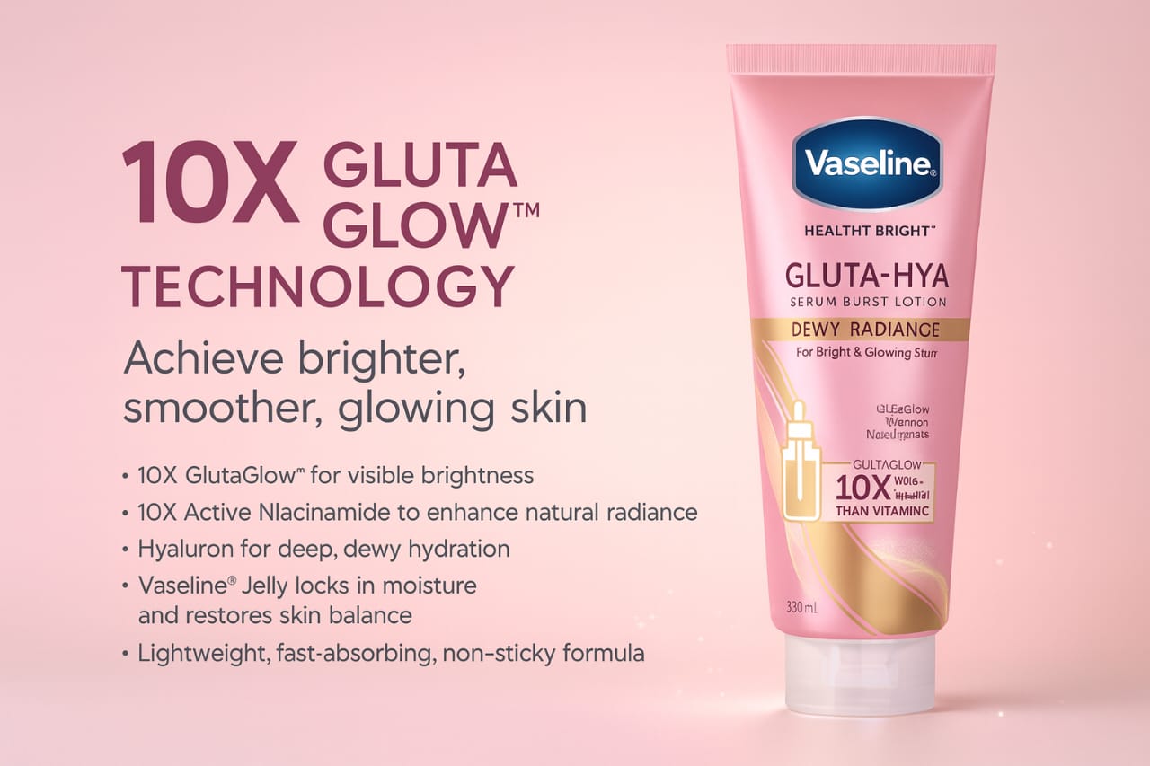 Vaseline Gluta-Hya Flawless Glow Serum In Lotion