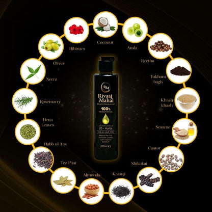 Rivaaj Mahal 100% Organic Hair Oil