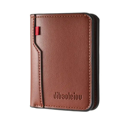 Men’s Ultra Slim Wallet –with Premium Red Stitching